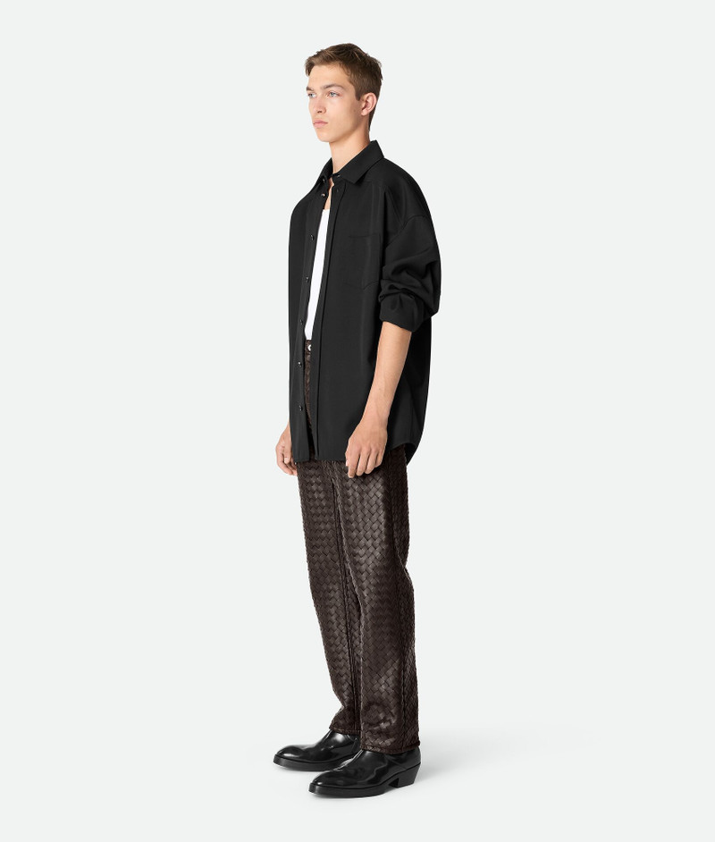 Bottega Veneta Intrecciato Leather Pants outlook