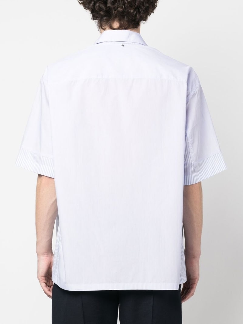 short-sleeved plain shirt - 4