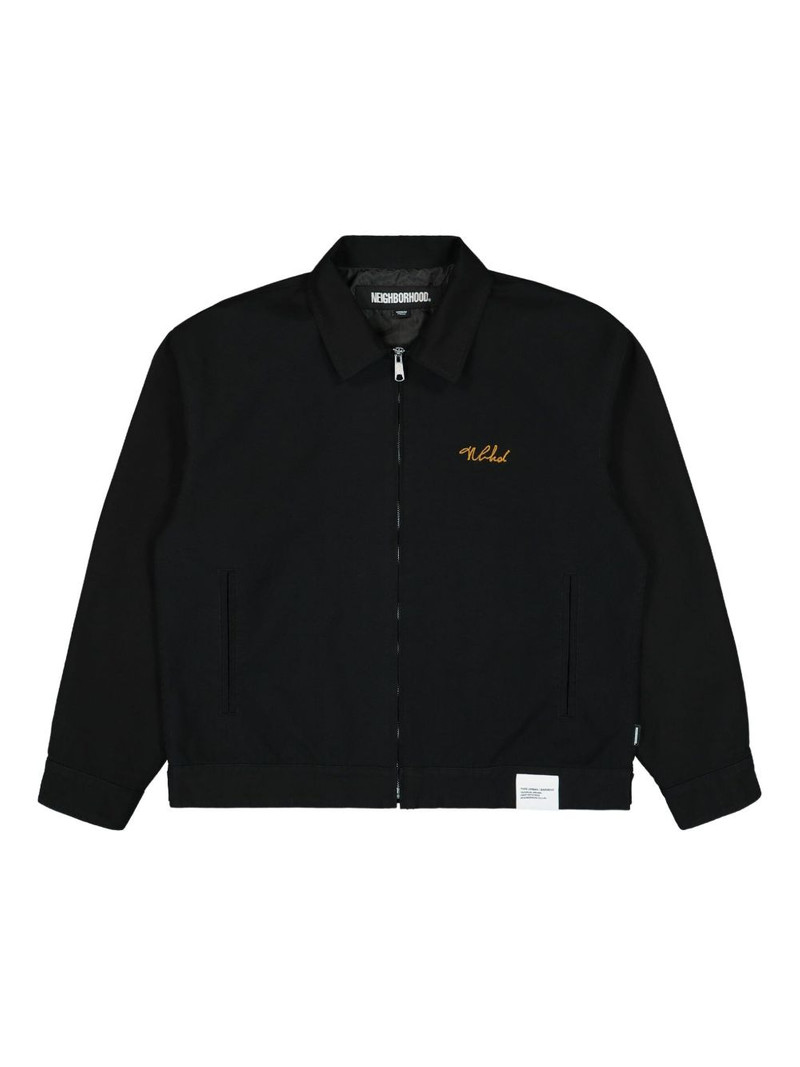 logo-embroidered jacket 1