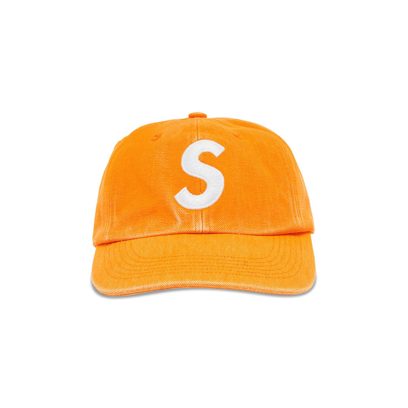 Supreme Pigment Canvas S Logo 6-Panel 'Orange' - 1