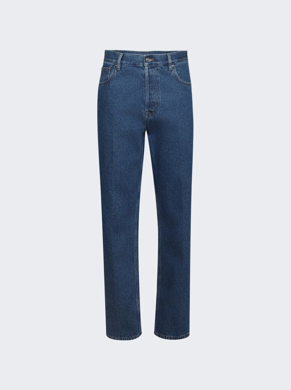 Slim Cropped Denim Petroleum Blue - 1
