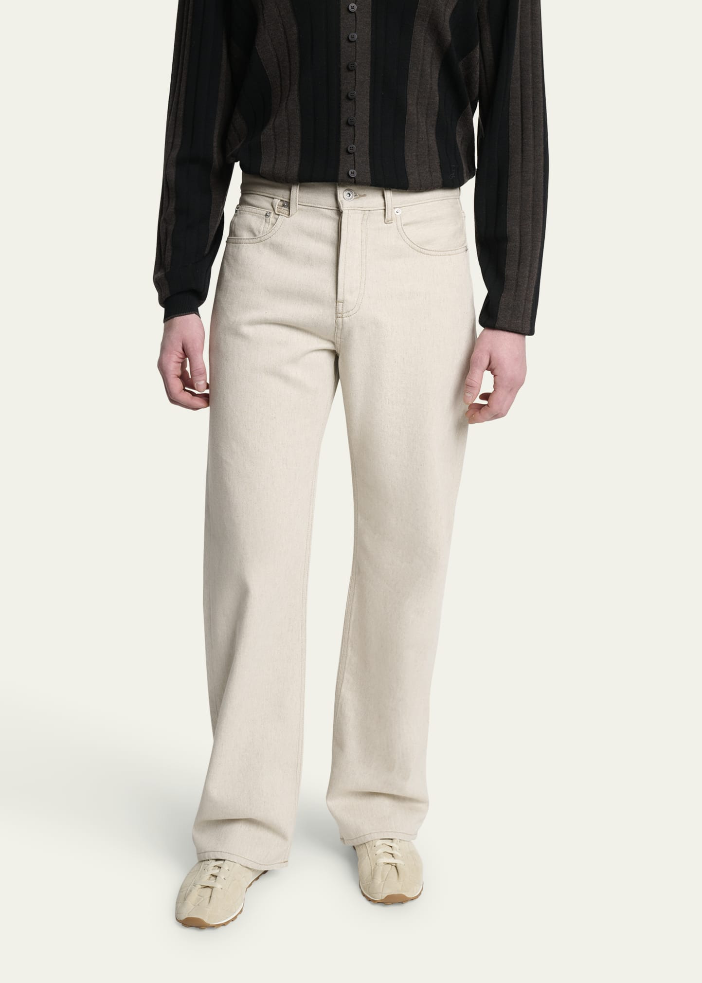 Men's Le De-Nimes Straight-Fit Jeans - 4