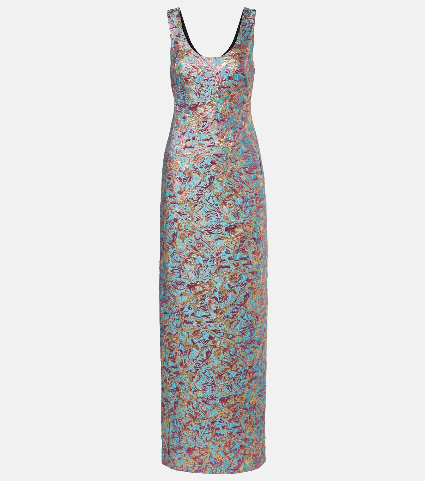 Brocade maxi dress - 1