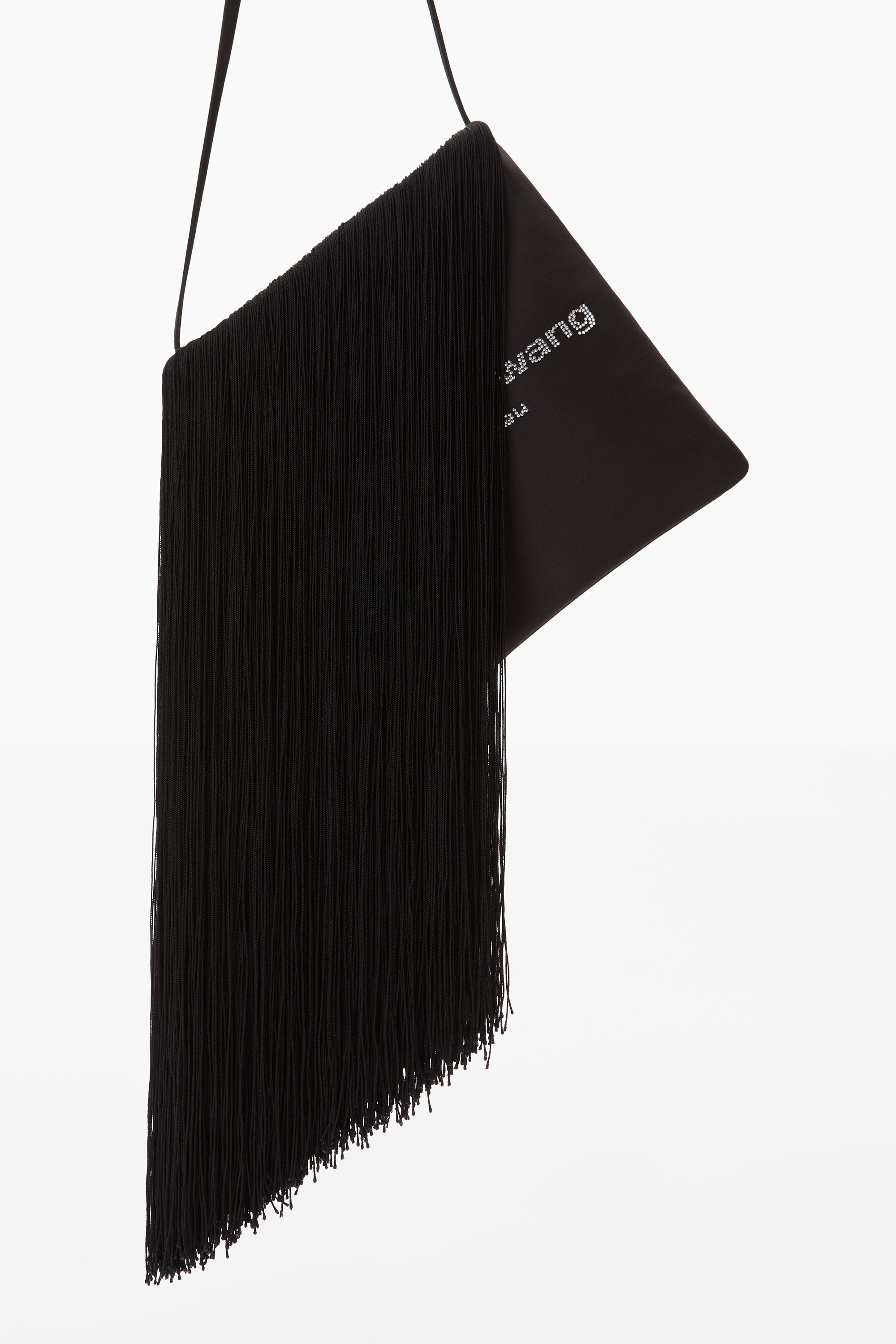 FRINGE SHOULDER BAG IN SATIN - 2