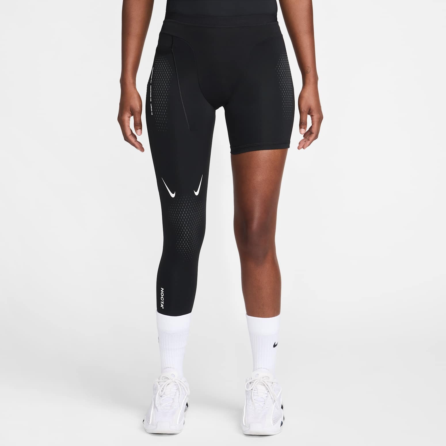 Nike x NOCTA Basketball Single Leg Tights Right 'Black' DN0003-010 - 3