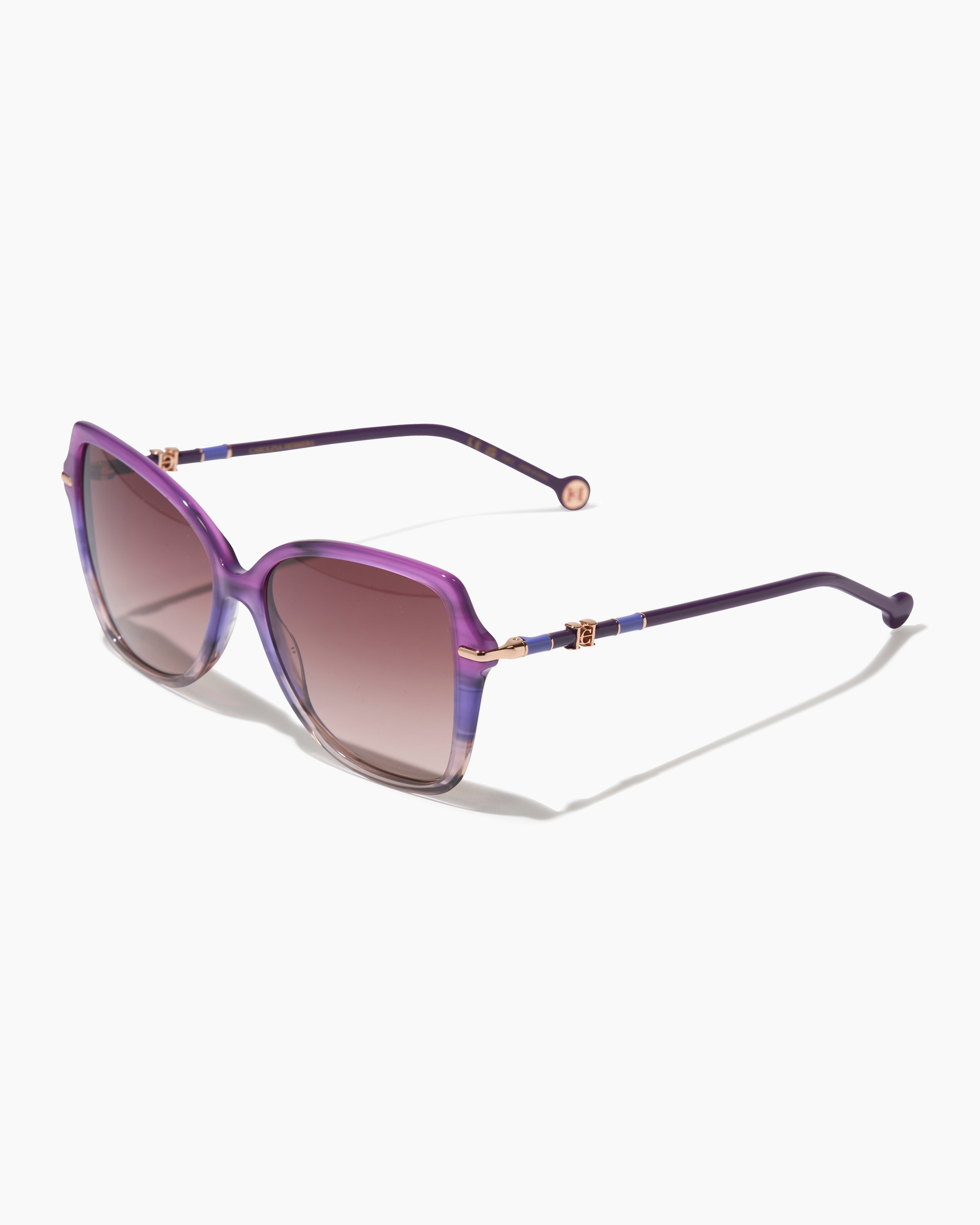 Cat Eye Sunglasses with Beaded Detail - 2