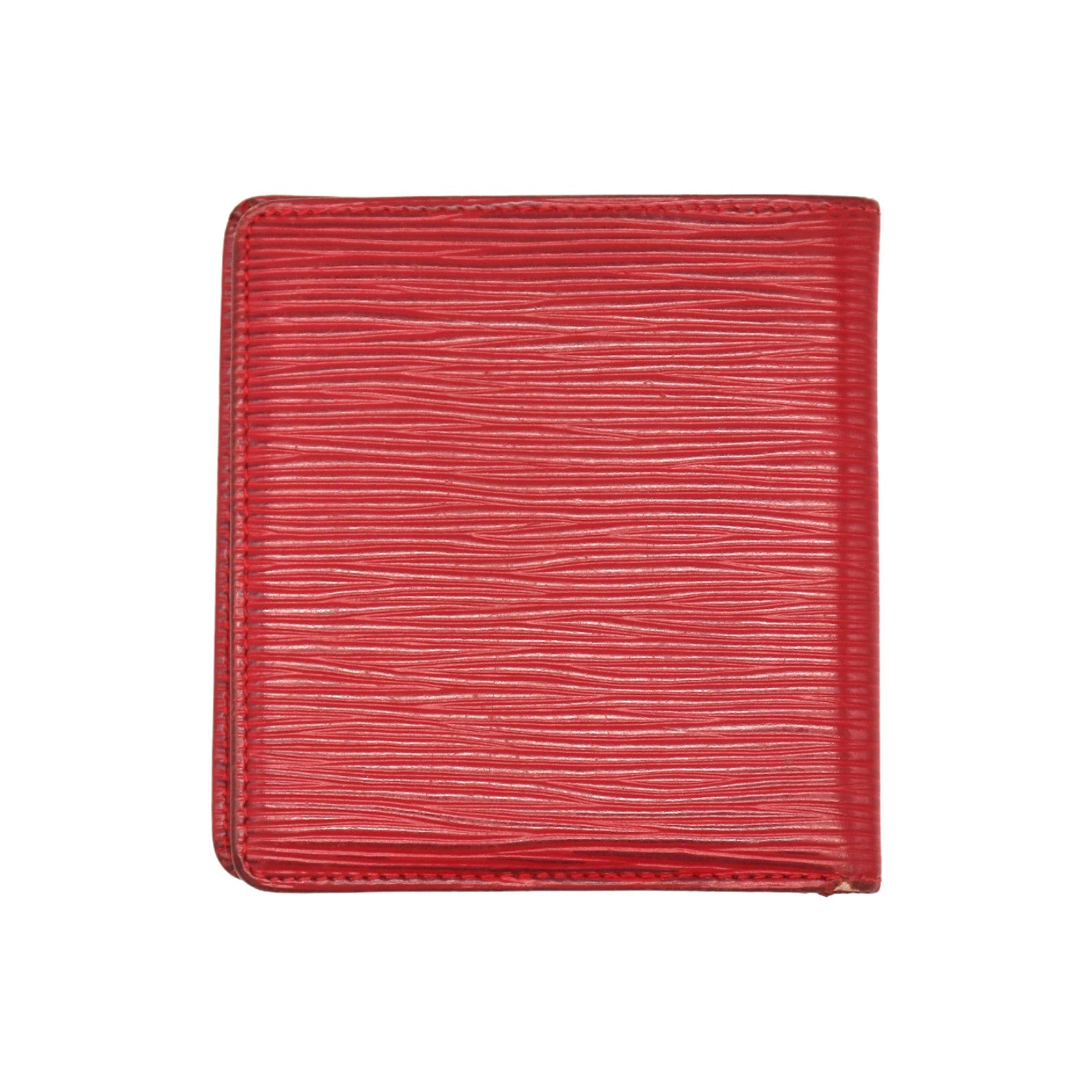 Louis Vuitton 6CC Bifold Wallet - Red Epi Leather - 2