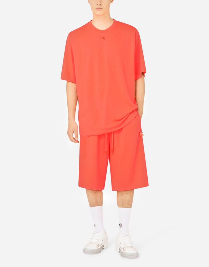 Jersey jogging shorts with DG logo 6