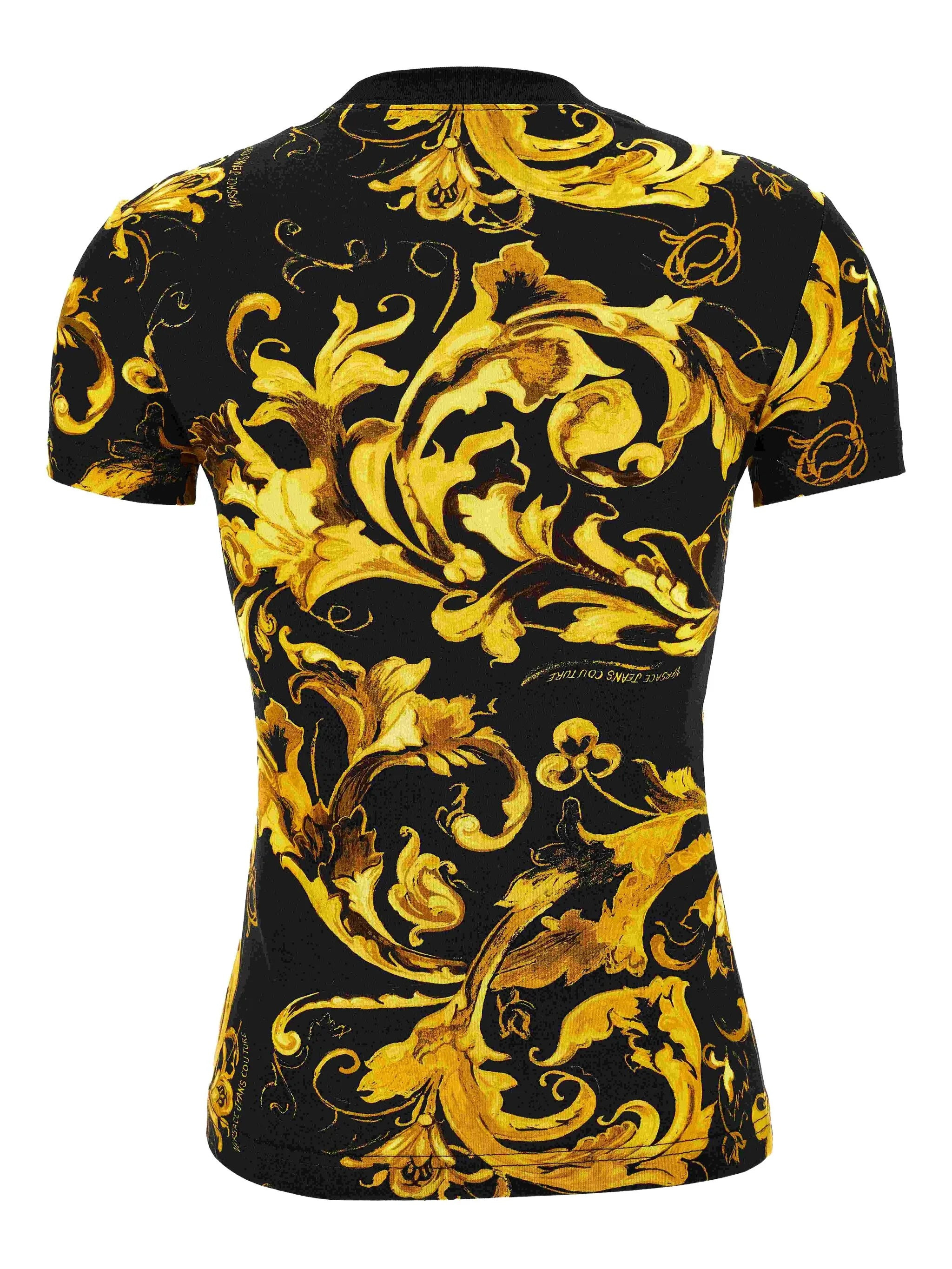 Versace Jeans Couture Baroque-print Cotton T-shirt - 3