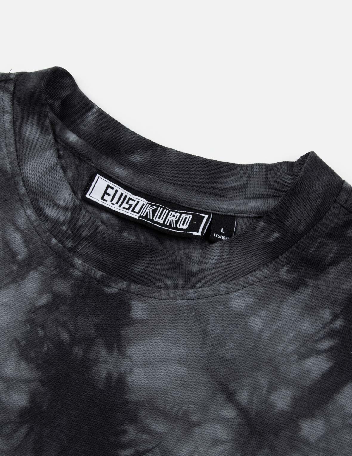 Tie-Dye with Seagull Embroidery Loose Fit T-Shirt - 7