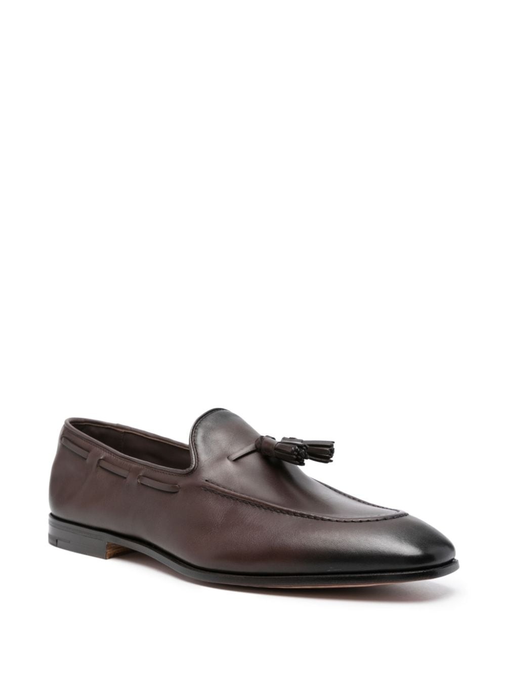 tassel-detail leather loafers - 2