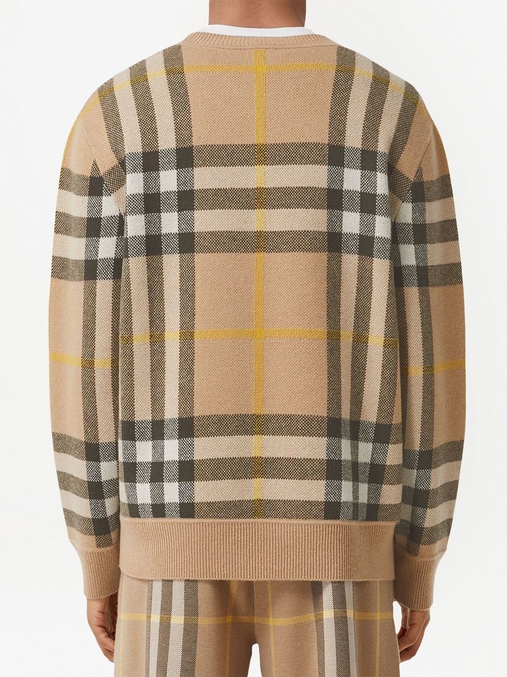 check cashmere jumper - 4