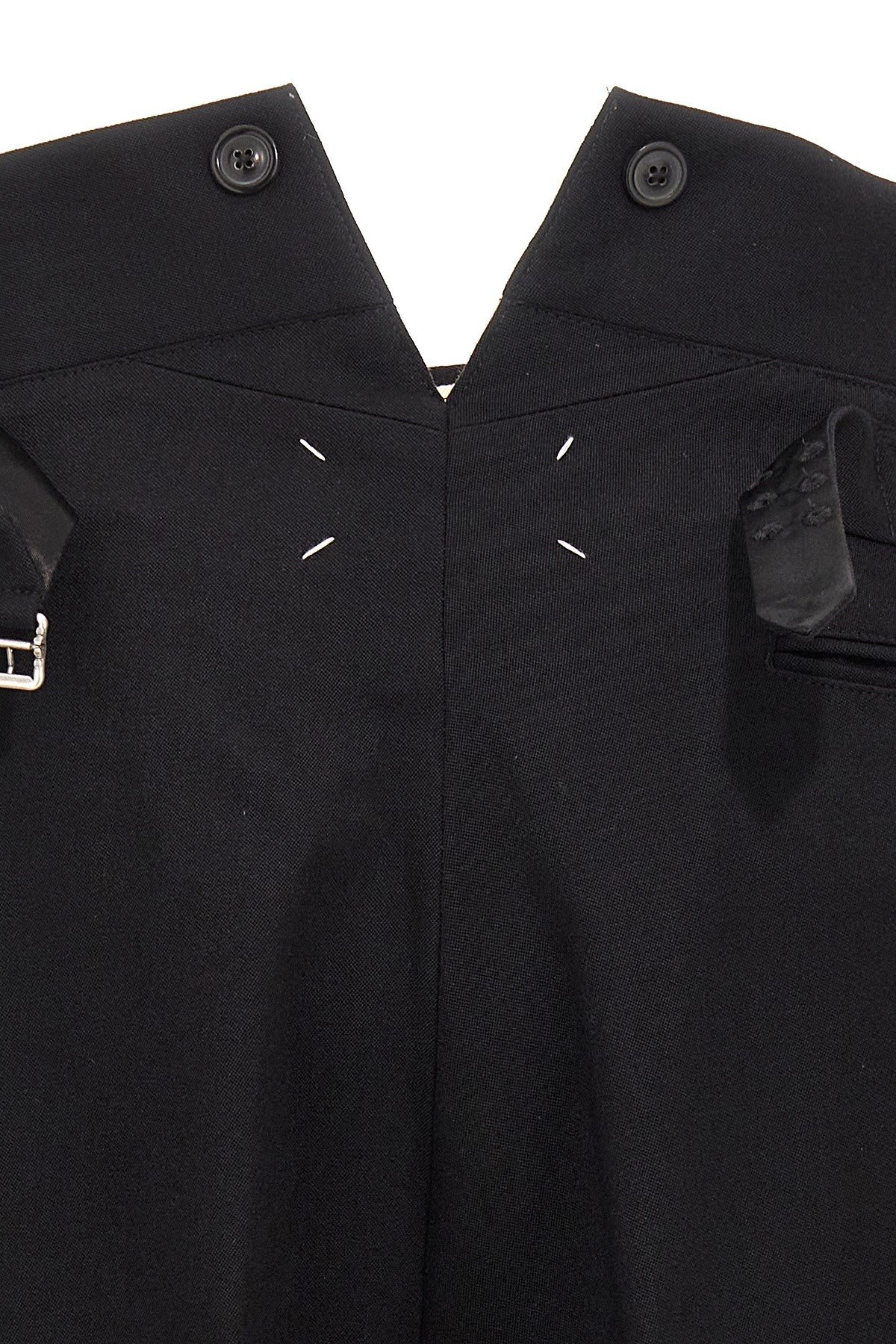パンツ MAISON MARGIELA Strap wool pants Black  S50KA0654M35032 Maison Margiela Strap Wool Pants Black | Wanan Luxury