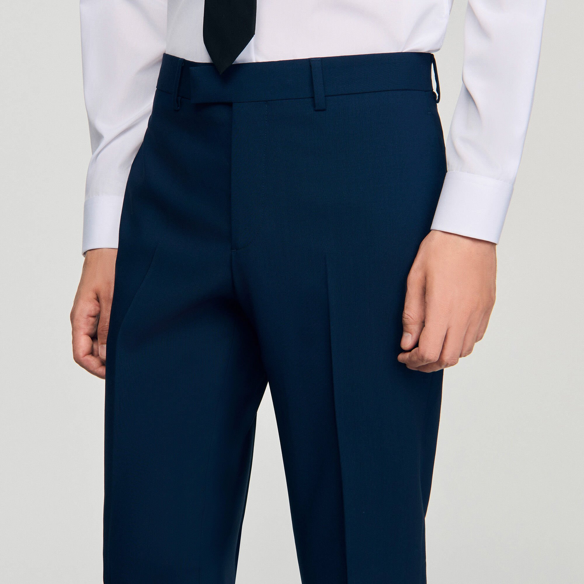 WOOL SUIT TROUSERS - 3