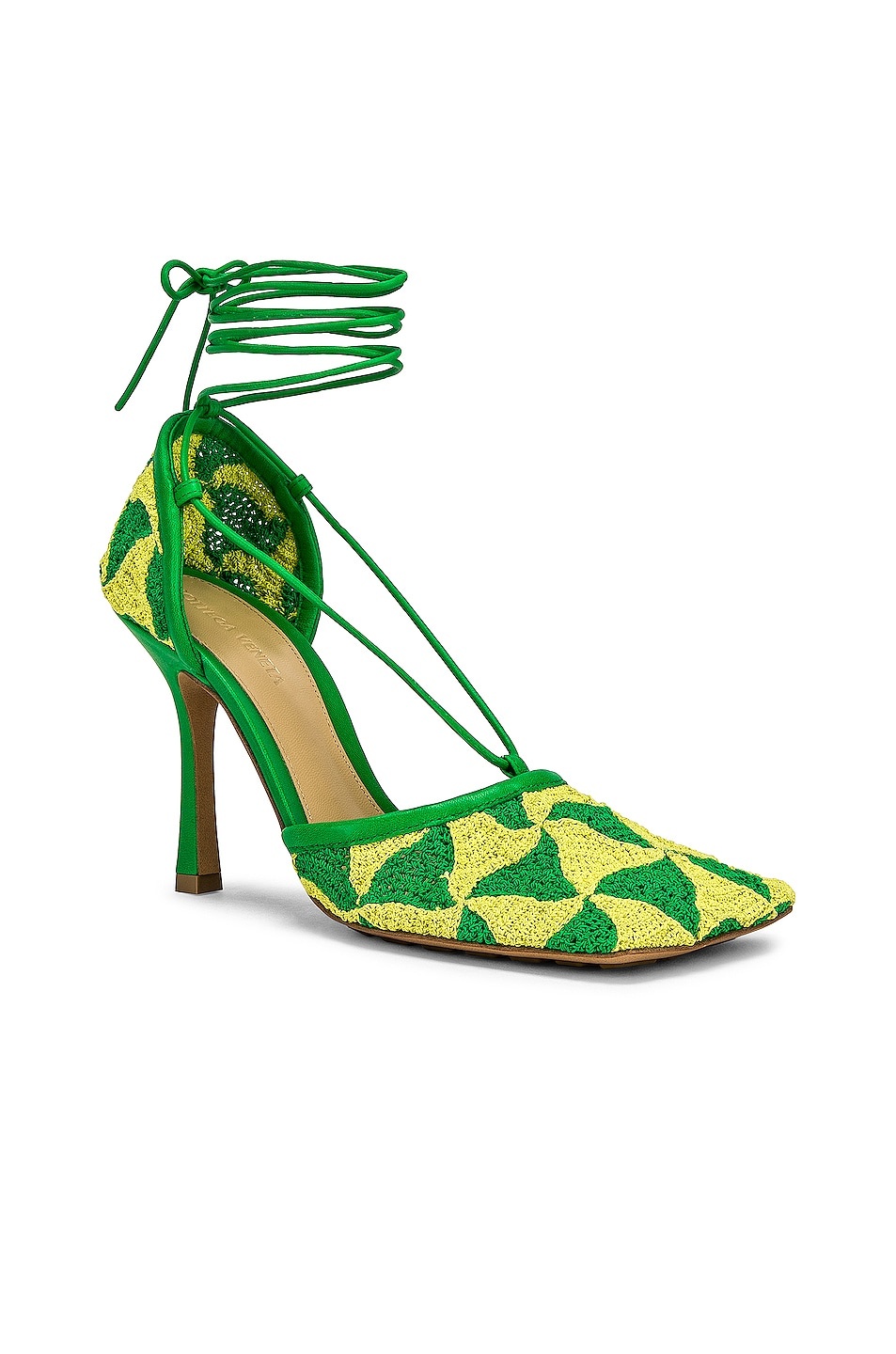 Stretch Lace Up Sandals - 2