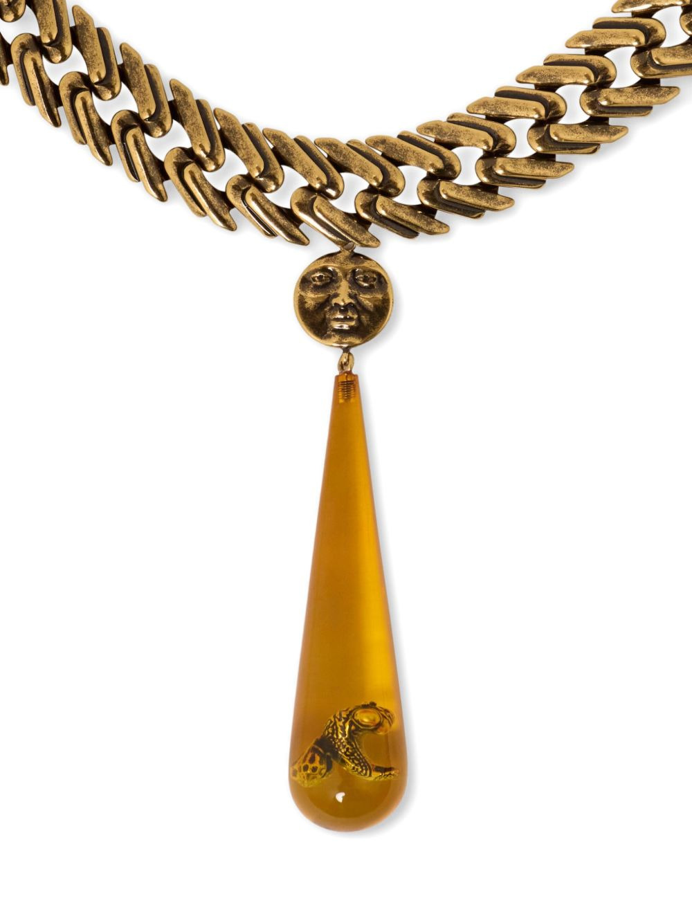 droplet paisley bee necklace - 3