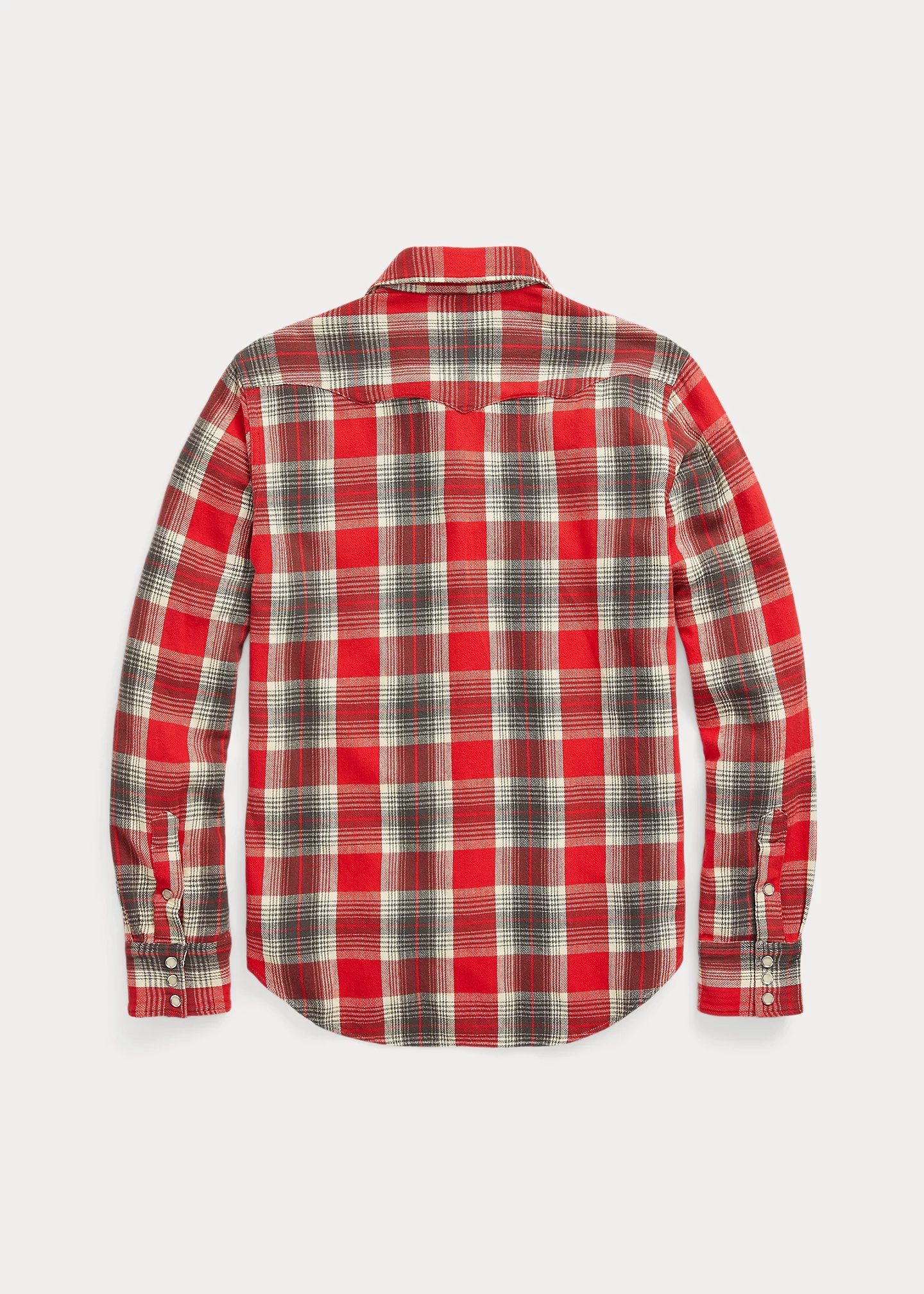 Slim Fit Plaid Twill Western Shirt - 2