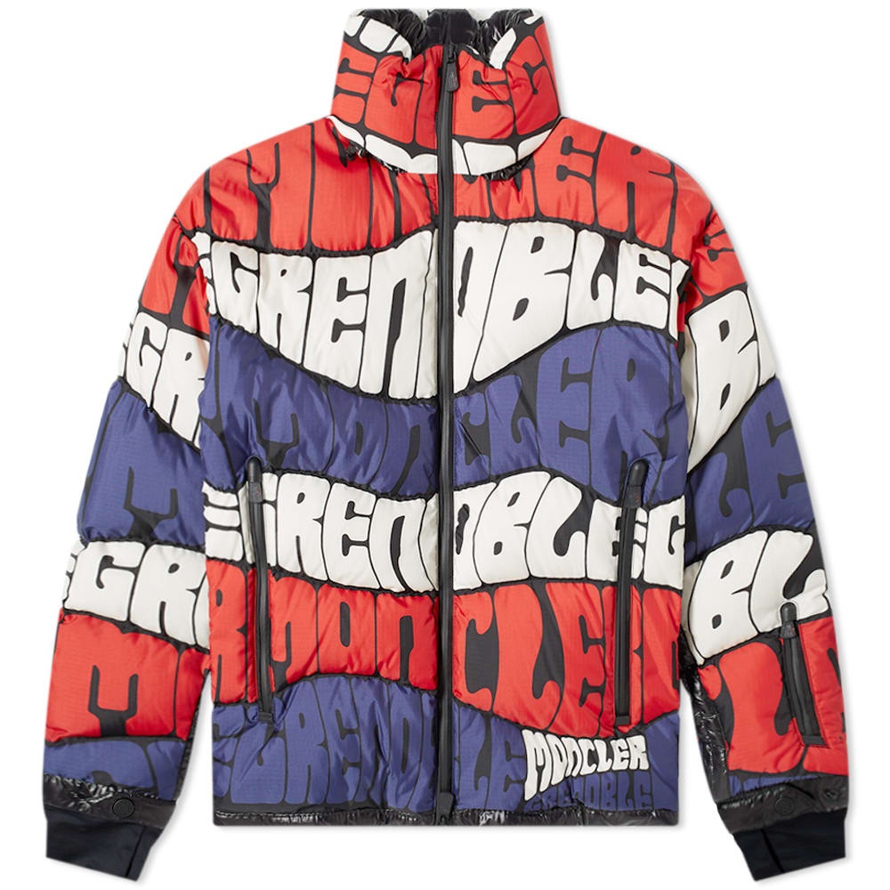 Moncler Grenoble Limmat All Over Print Logo Down Jacket - 1