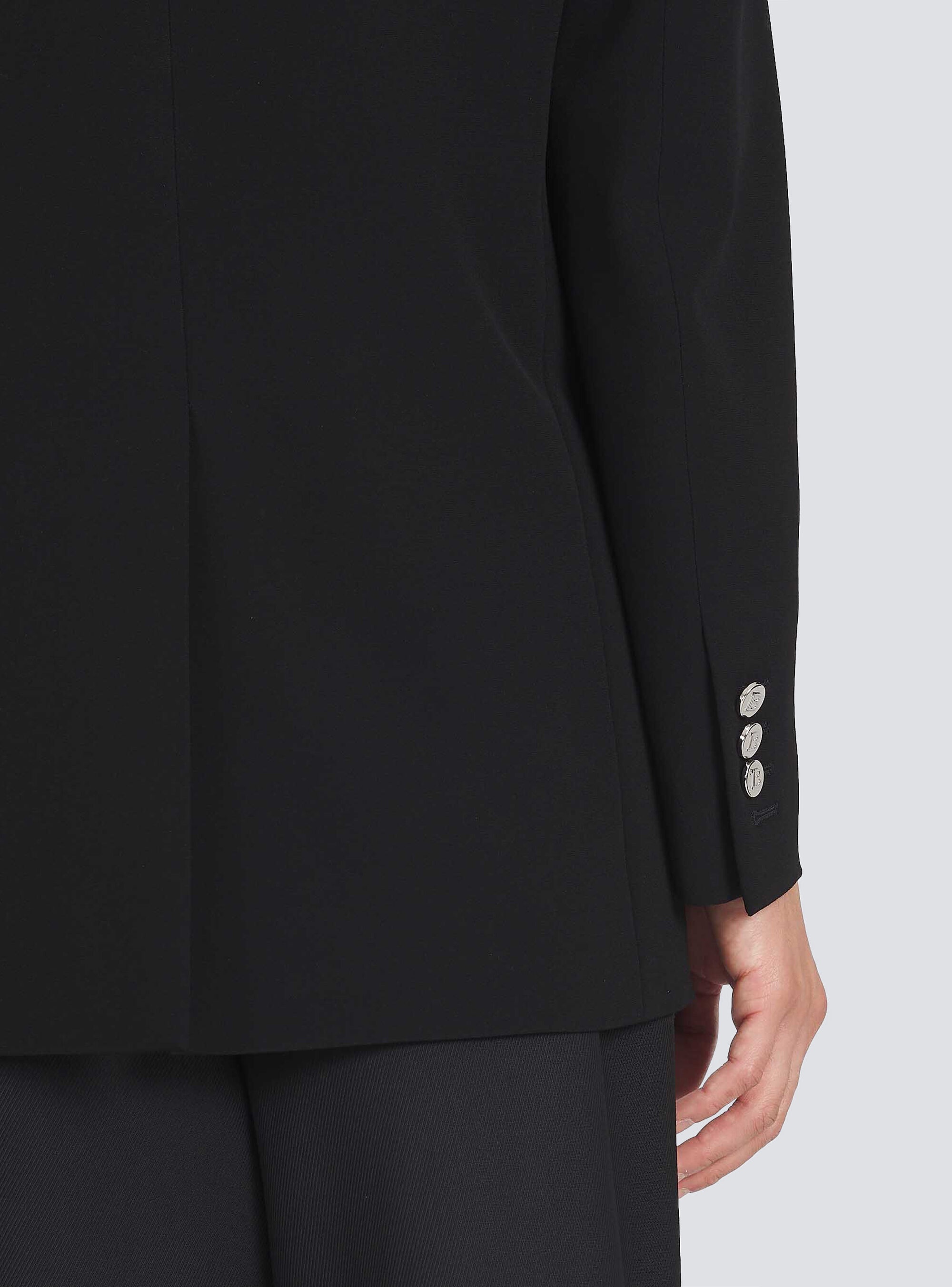 Eco-designed blazer with satin collar - 7