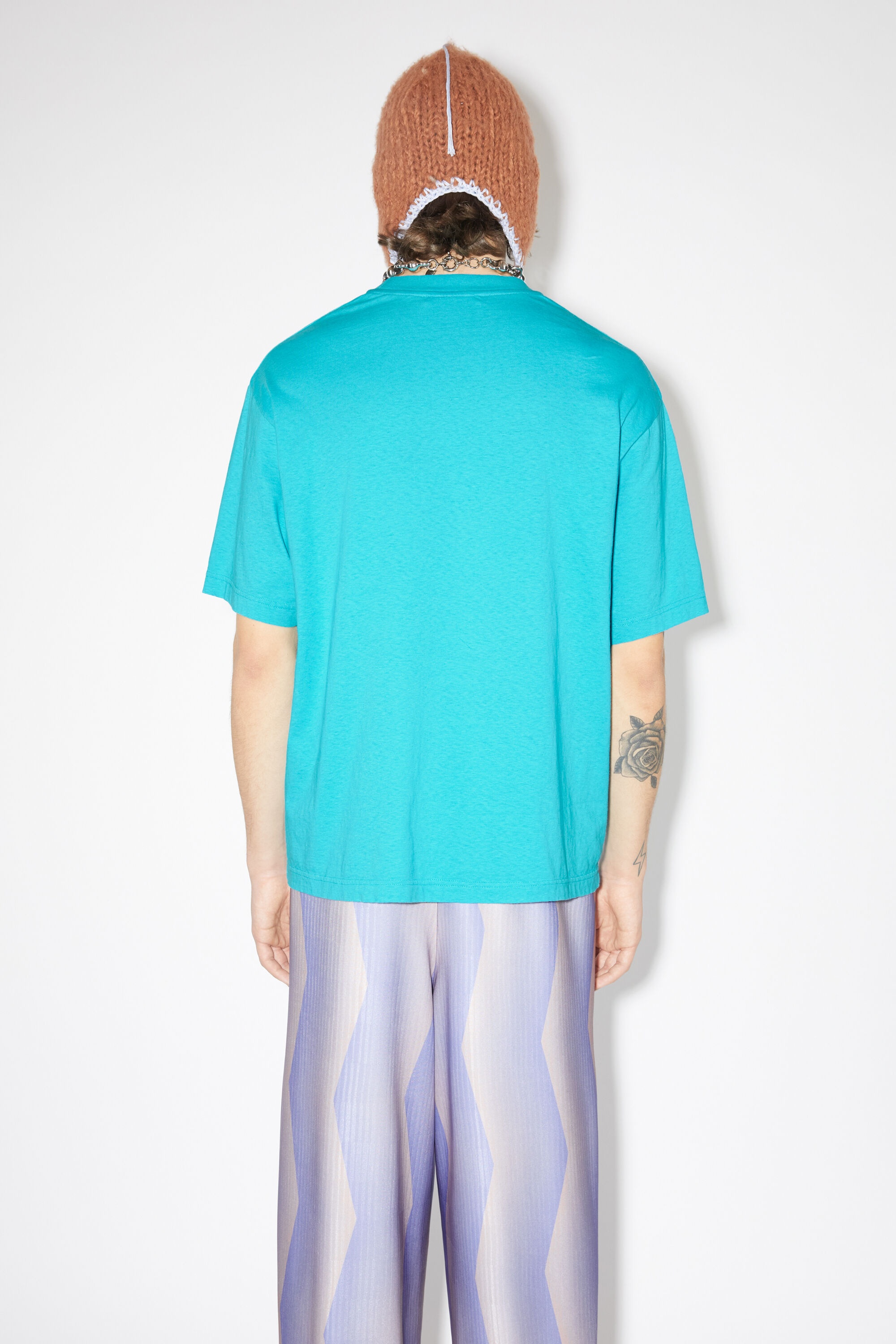 Glow in the dark logo t-shirt - Fluo Blue - 3