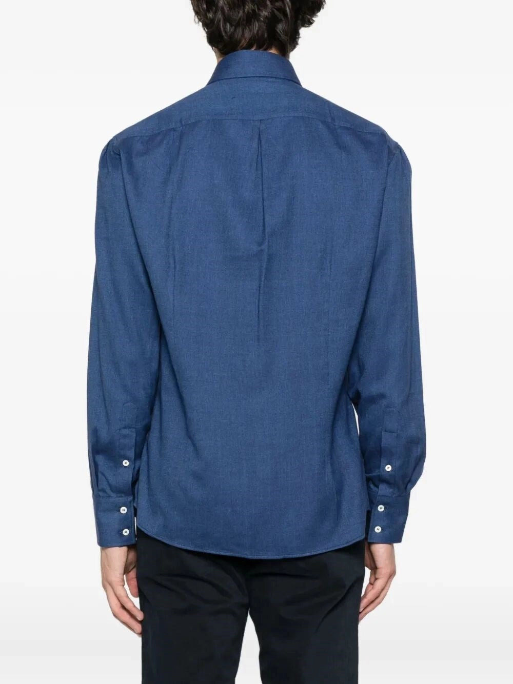 Brunello Cucinelli Men Flannel Chevron Shirt - 4