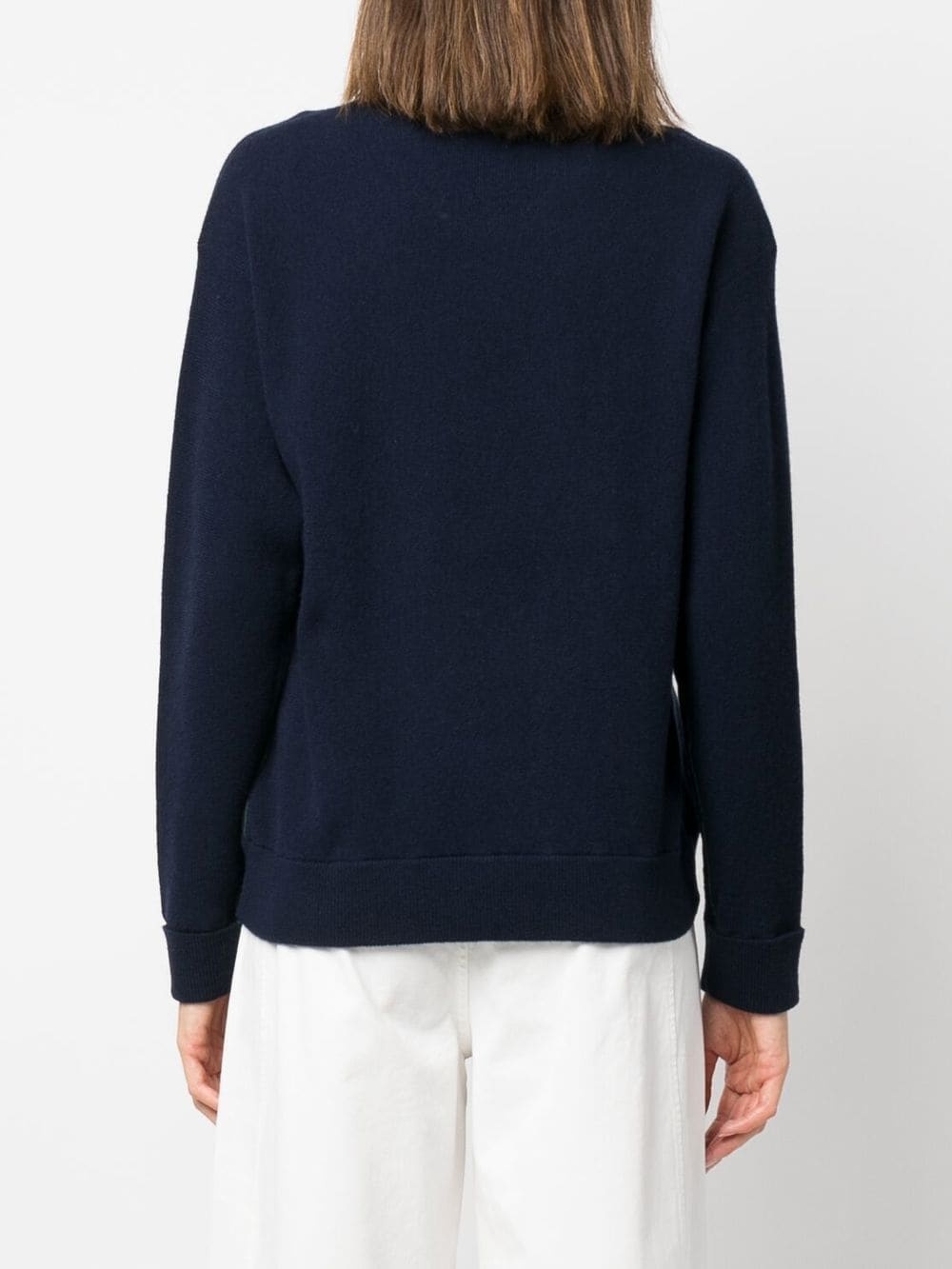 logo-patch crew-neck jumper - 6