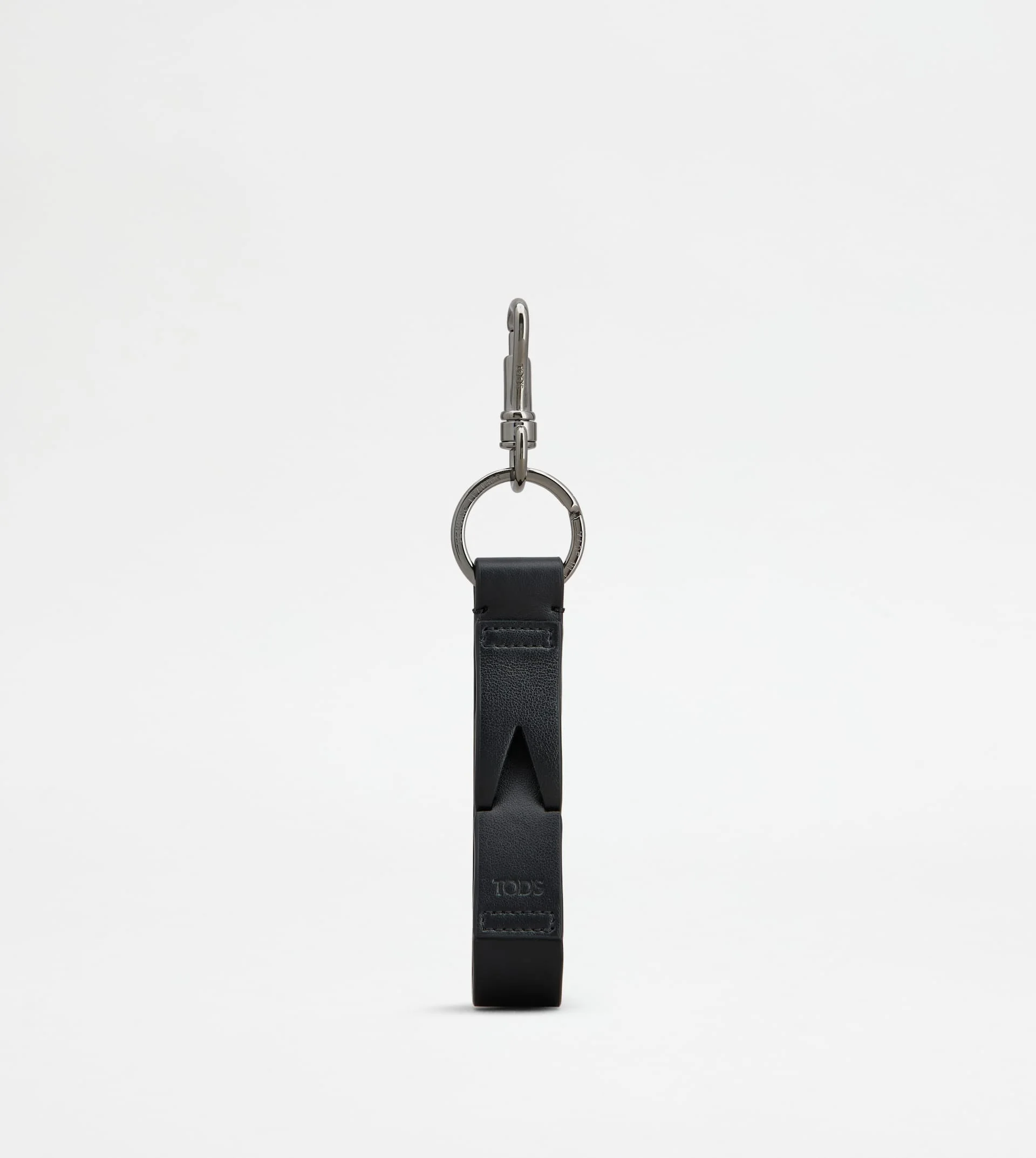 KEY HOLDER IN LEATHER - BLACK - 1