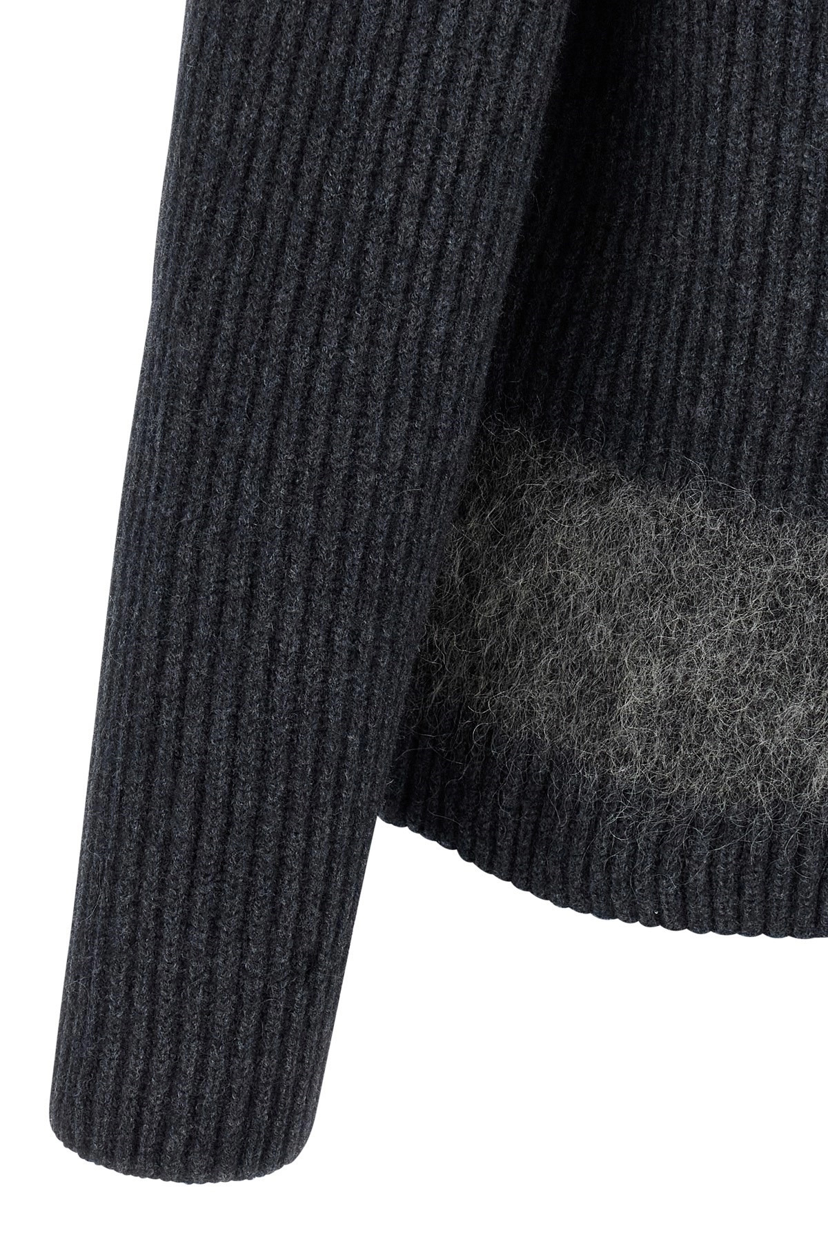 Carded wool insert sweater - 4