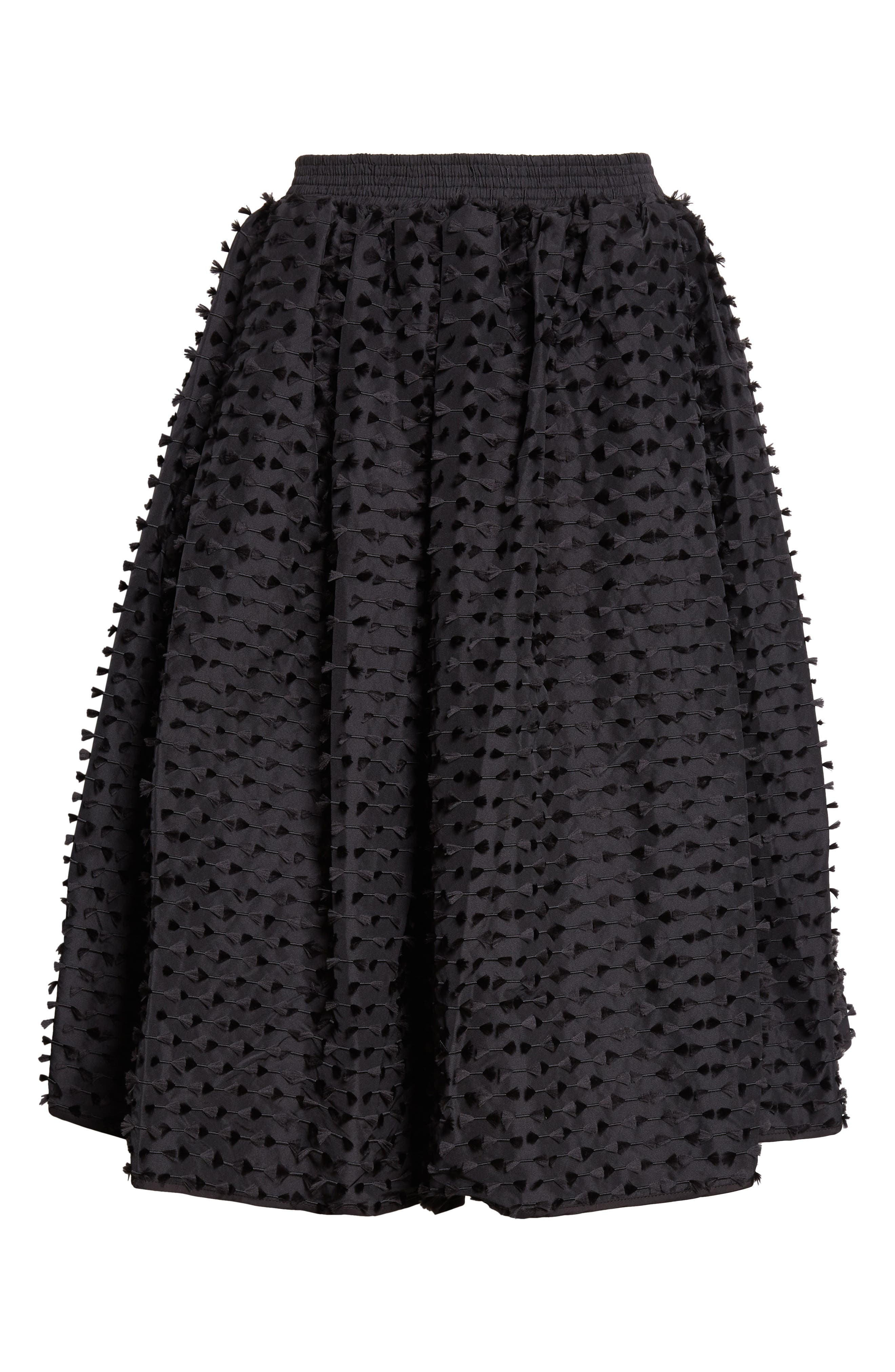 Cecilie Bahnsen Mala Fiamma Fil Coupé Skirt in Black at Nordstrom - 6