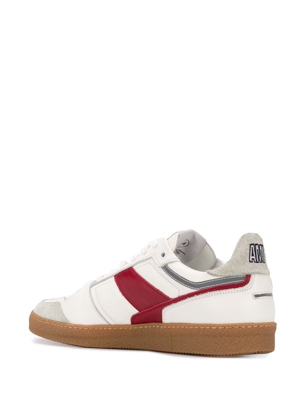 logo patch low-top sneakers - 3