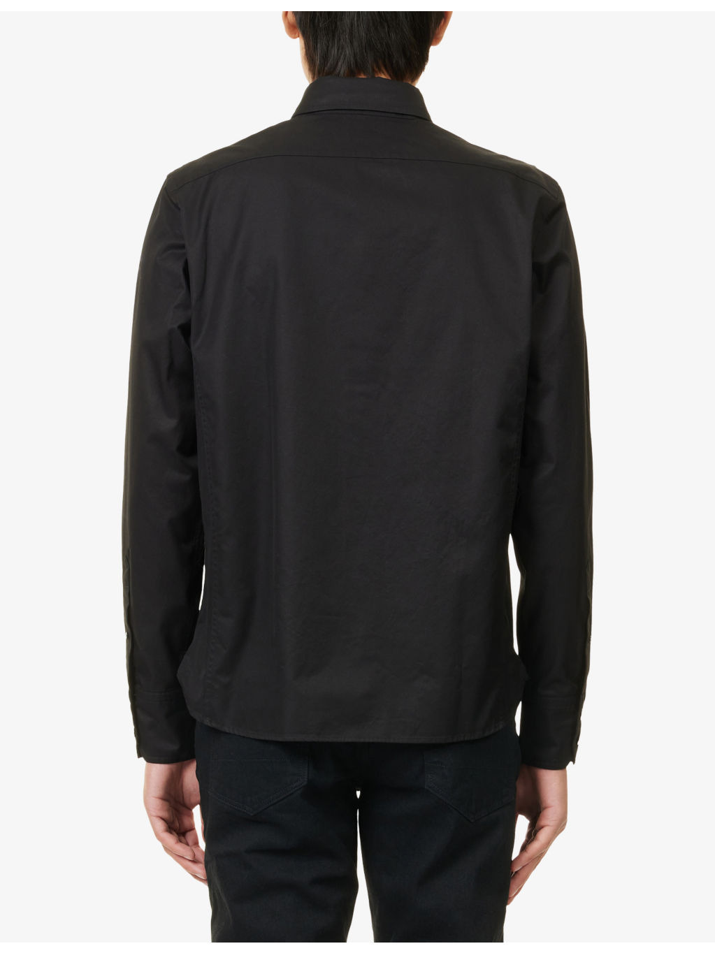 Patch-Pocket Tailored Cotton Overshirt - 4