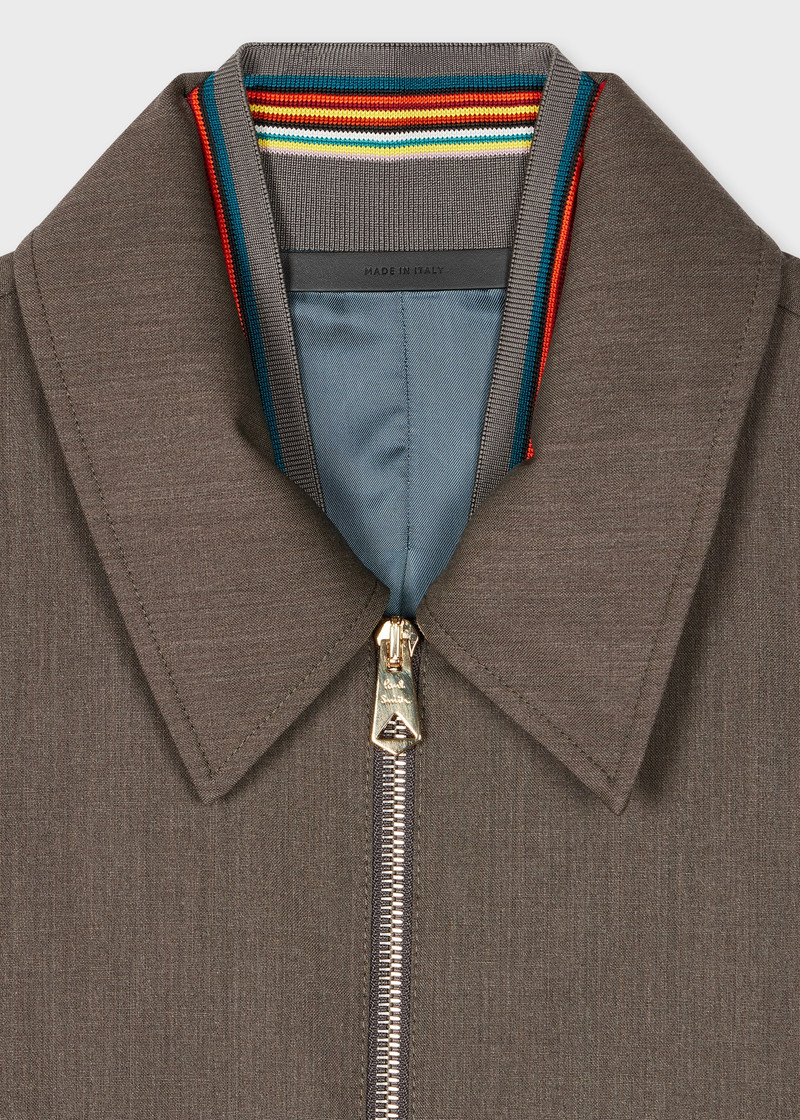 Paul Smith Grey 'Storm System' Zip Jacket outlook