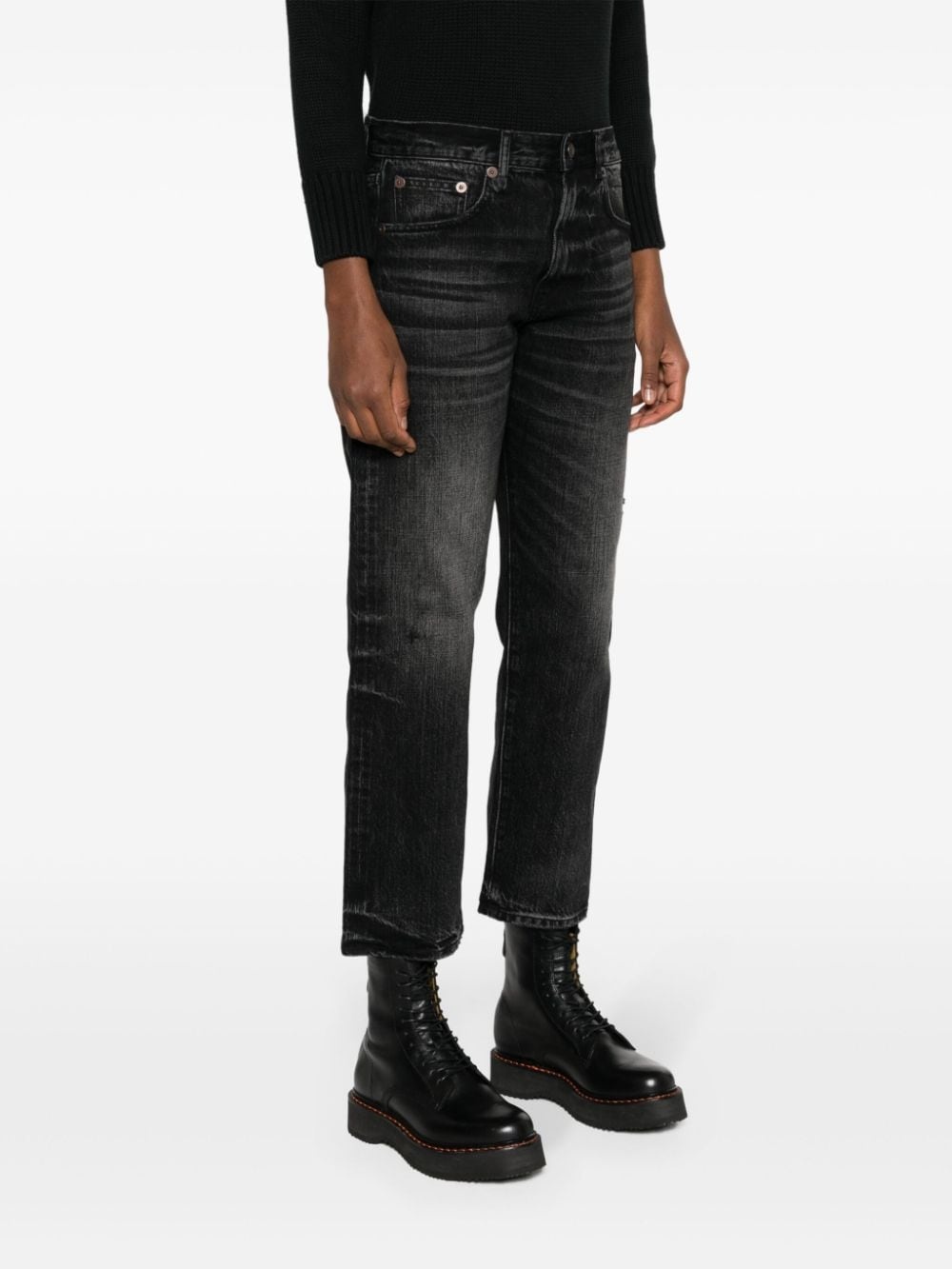 high-rise cropped jeans - 3