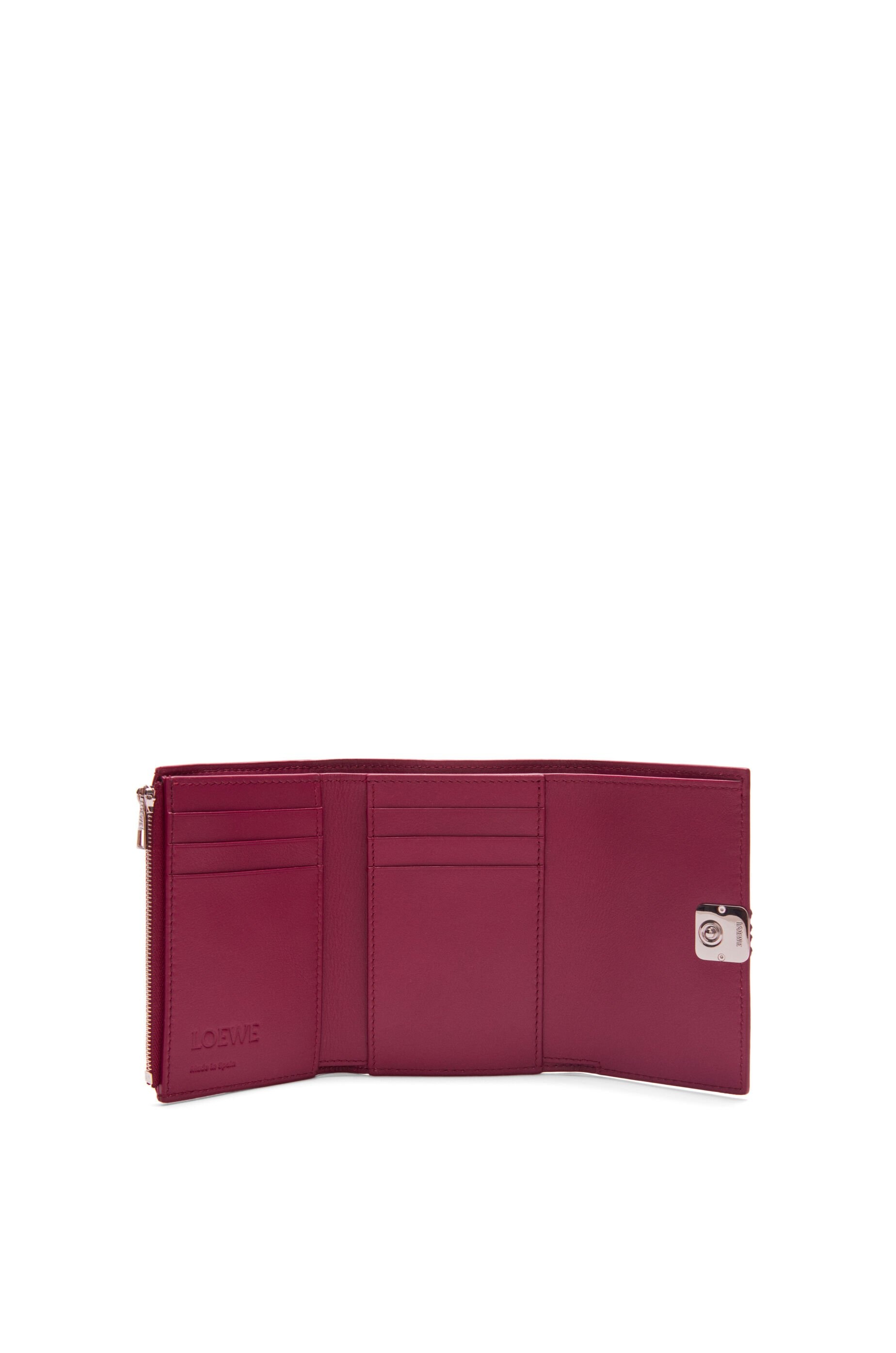 Anagram small vertical wallet in pebble grain calfskin - 2