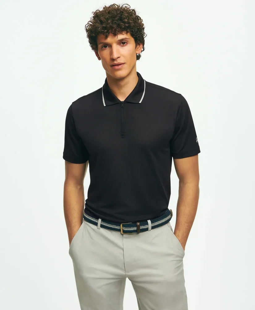 Performance Series Quarter-Zip Pique Polo Shirt - 1