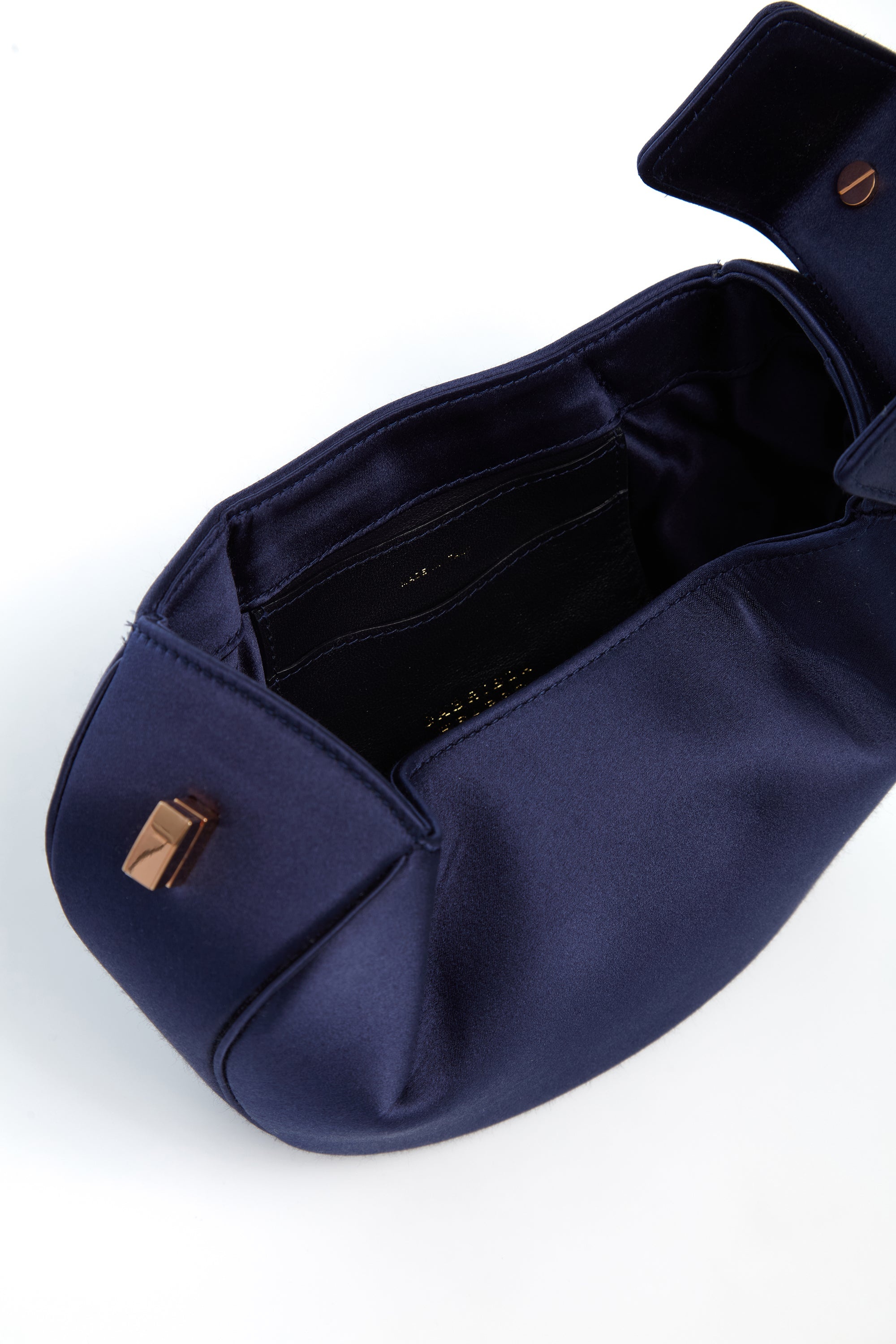 Demi Bag in Sapphire Satin - 4