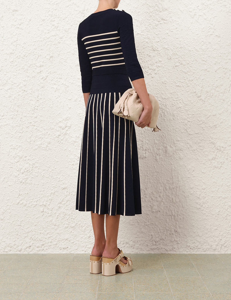 LUNA STRIPED MIDI SKIRT 4