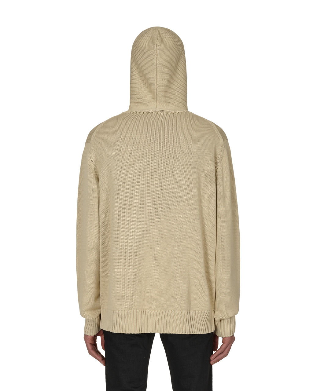 TREATED LOGO KNIT HOODED SWEATER - 5