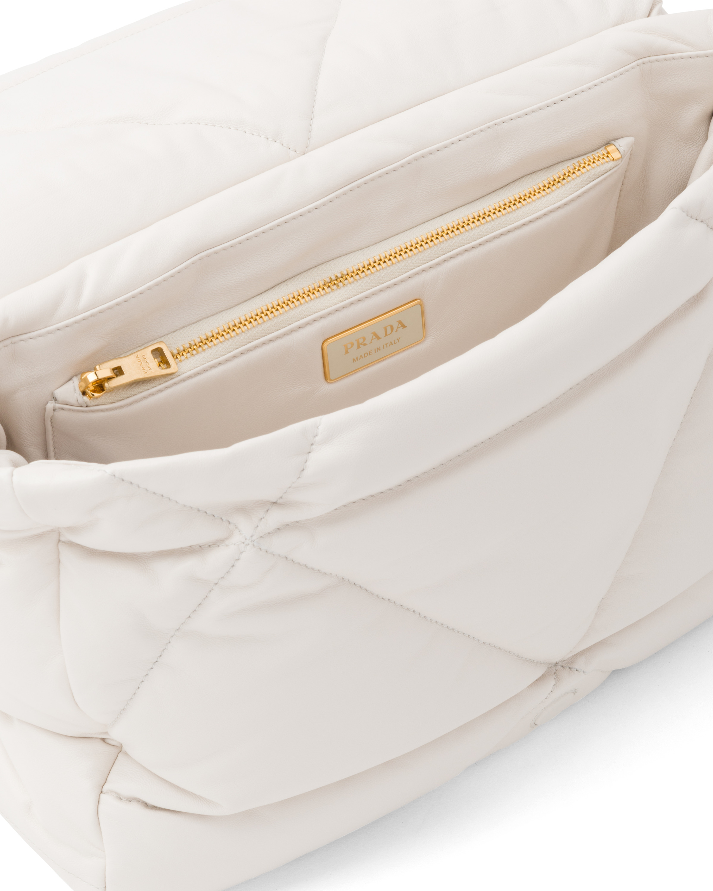 Padded nappa leather shoulder bag - 5