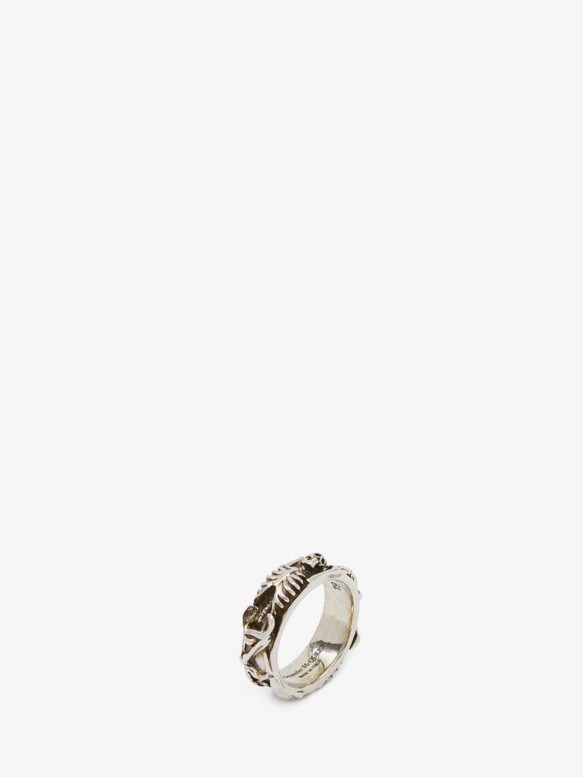 Dancing Skeleton Ring in Silver - 2