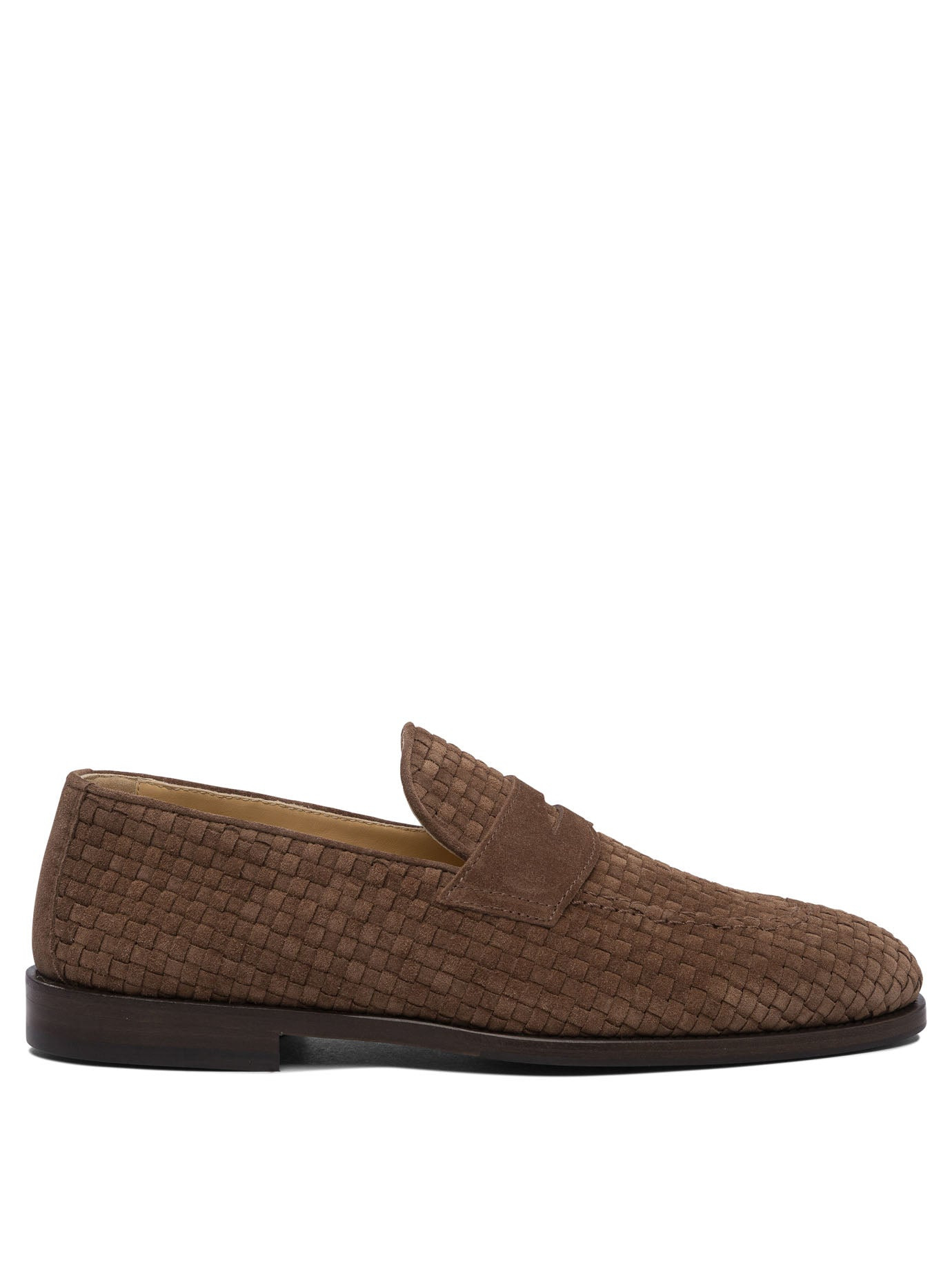 Brunello Cucinelli Woven Suede "penny" Loafers - 1