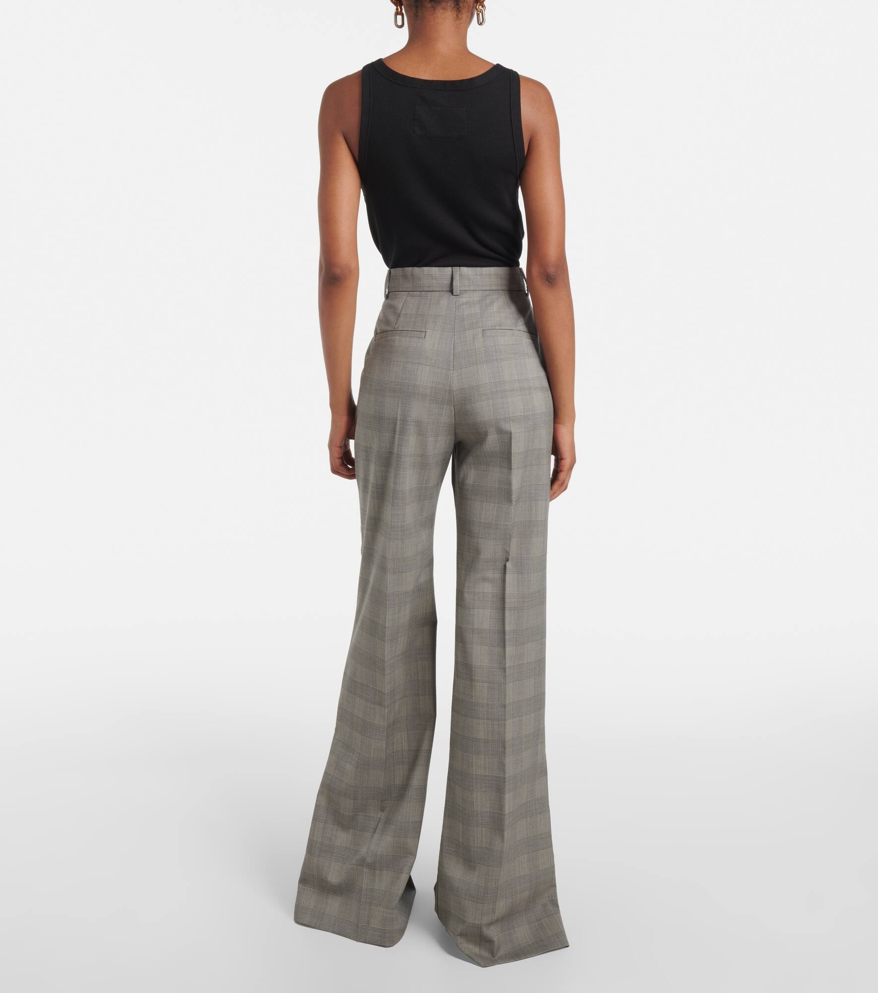 Wool-blend wide-leg pants - 3