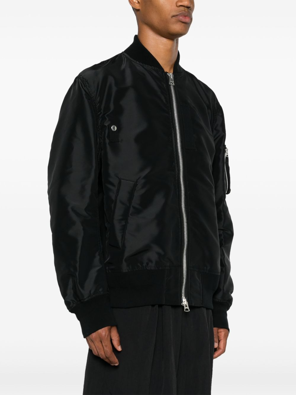 Sacai Men Nylon Bomber Jacket - 5