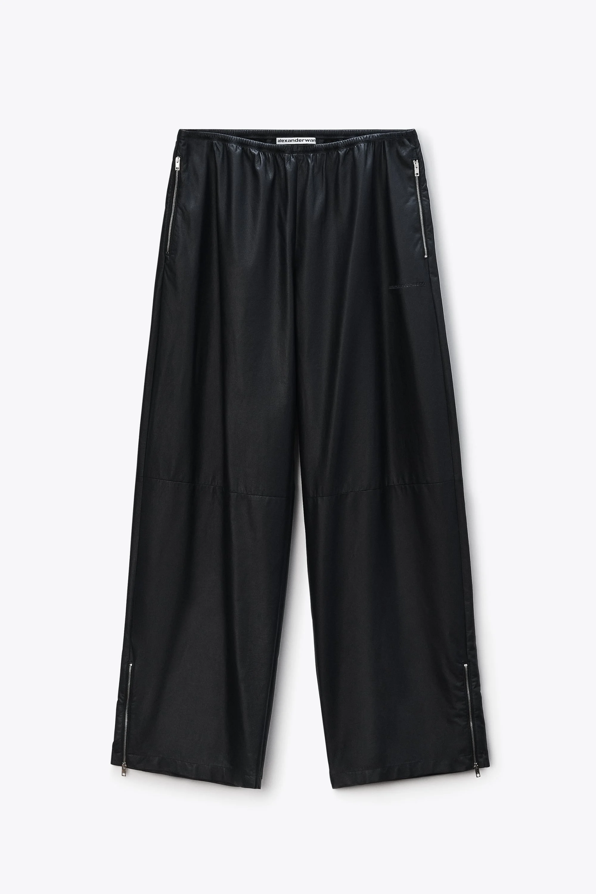 Unisex Track Pant Paper in Leather Mid-Rise - 1