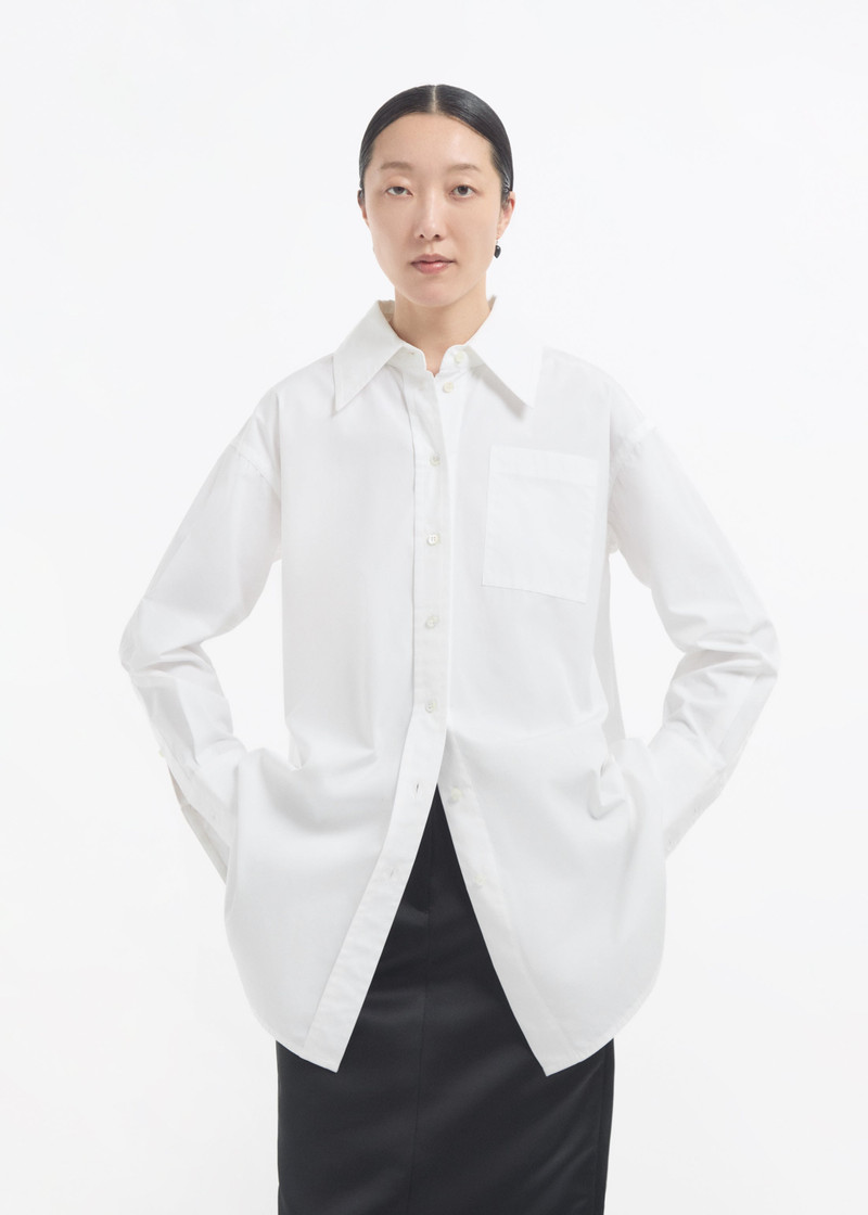 Overshirt in Cotton Sateen 4