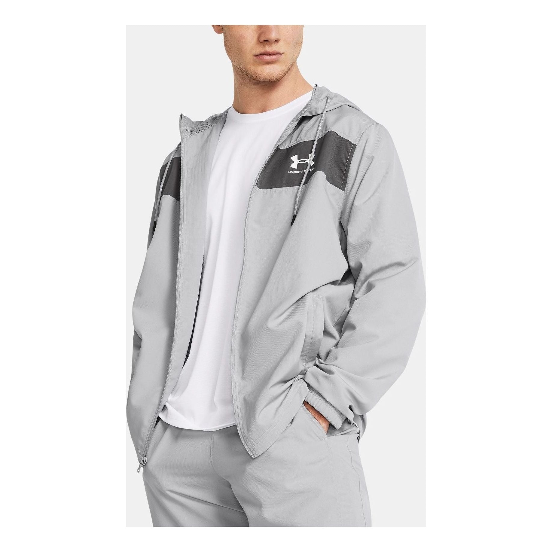Under Armour Sportstyle Windbreaker Jacket 'Grey' 1361621-012 - 3