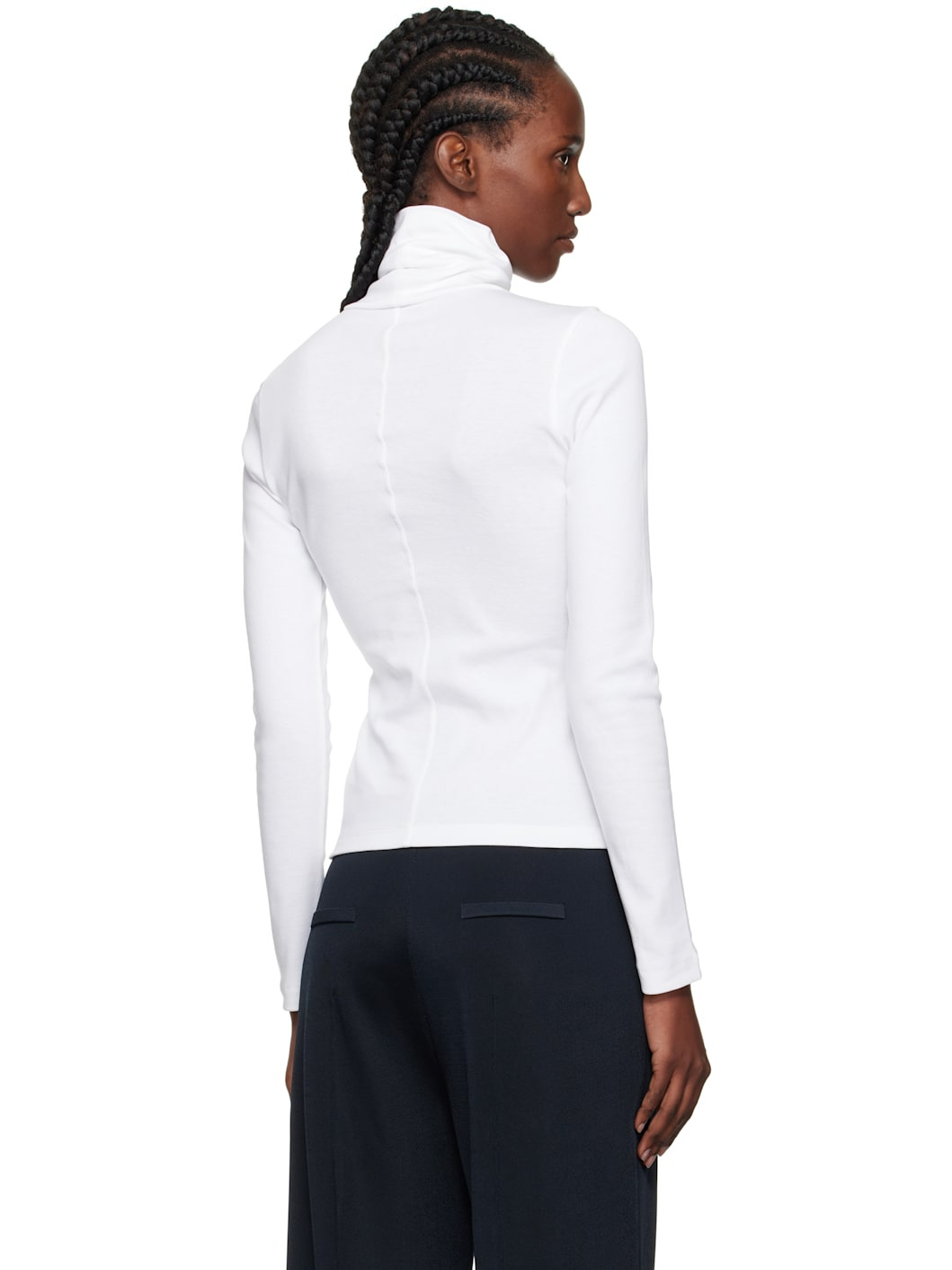 White Dinah Turtleneck - 3