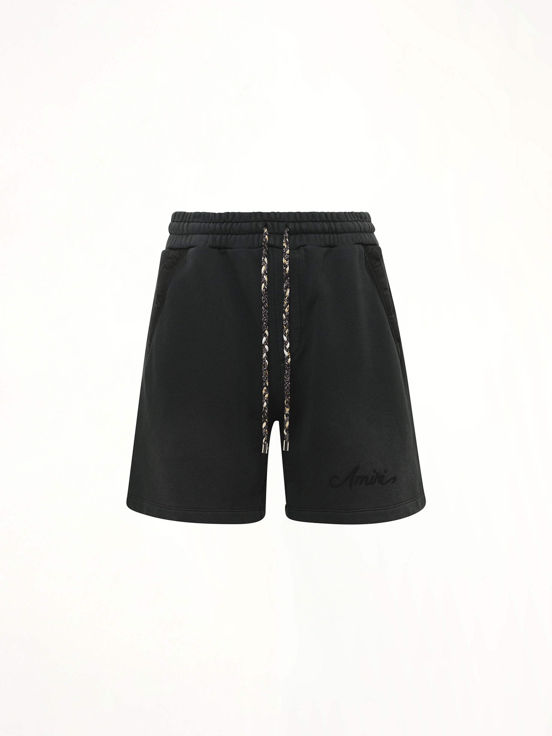 Bleach Bandana Shorts in Black - 2