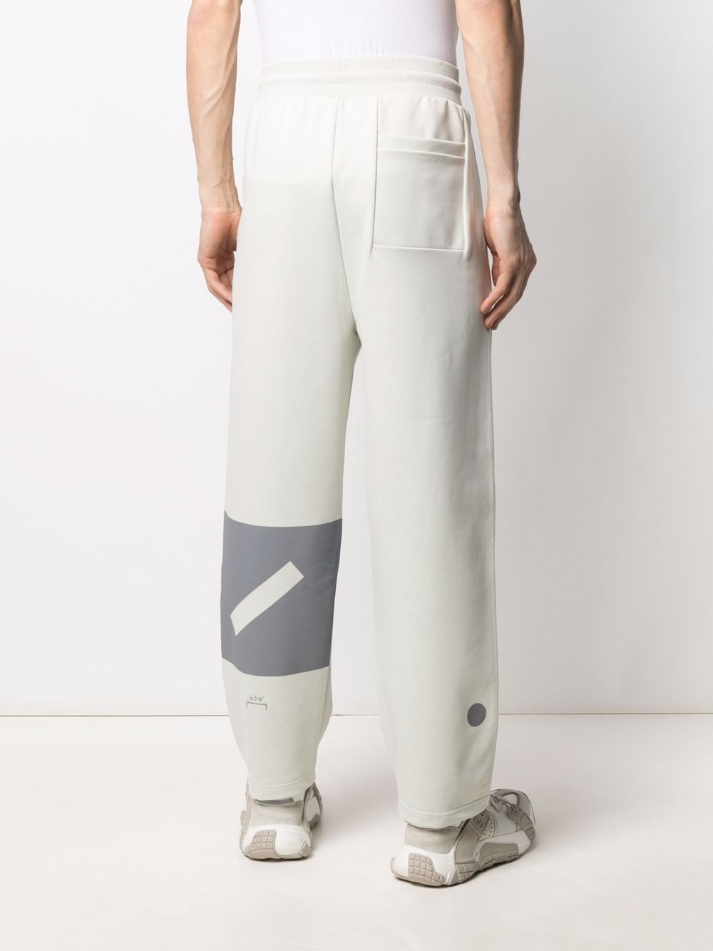 embroidered-logo organic-cotton track pants - 4