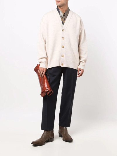 Acne Studios wool-blend knitted cardigan outlook